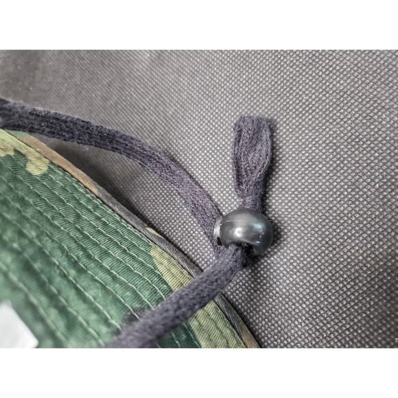 HC Woodland Camo Boonie Bucket Hat Vented Snaps Chin String - Picture 8 of 8